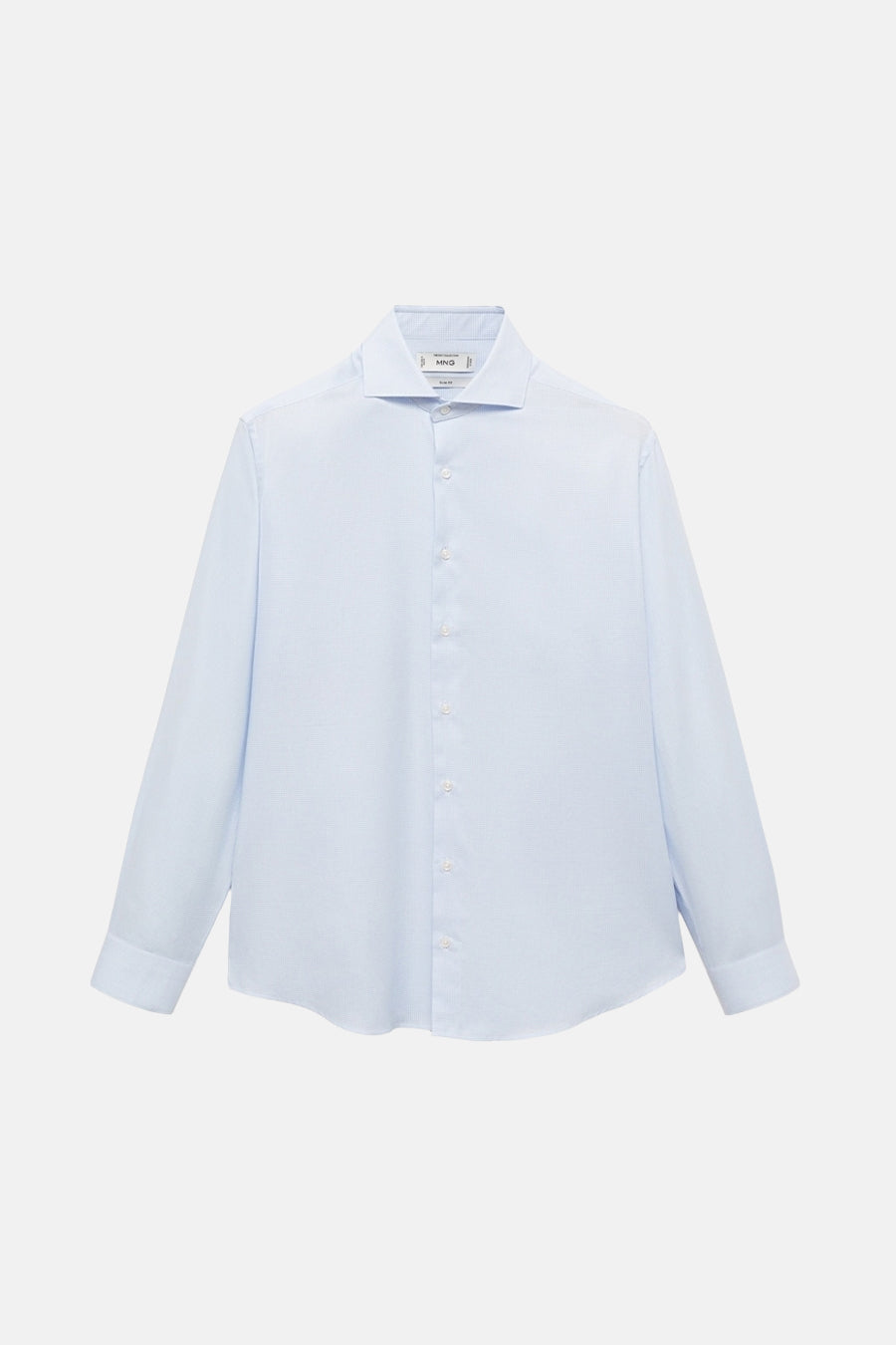 Hemd met lange mouwen - blauw - MANGO