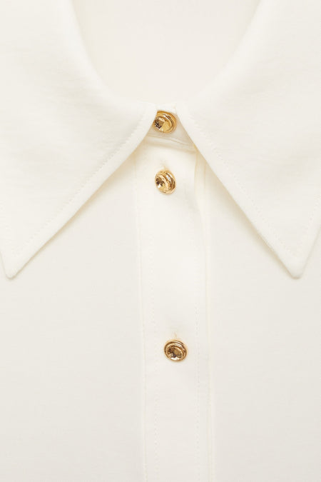Chemise à manches longues - blanc