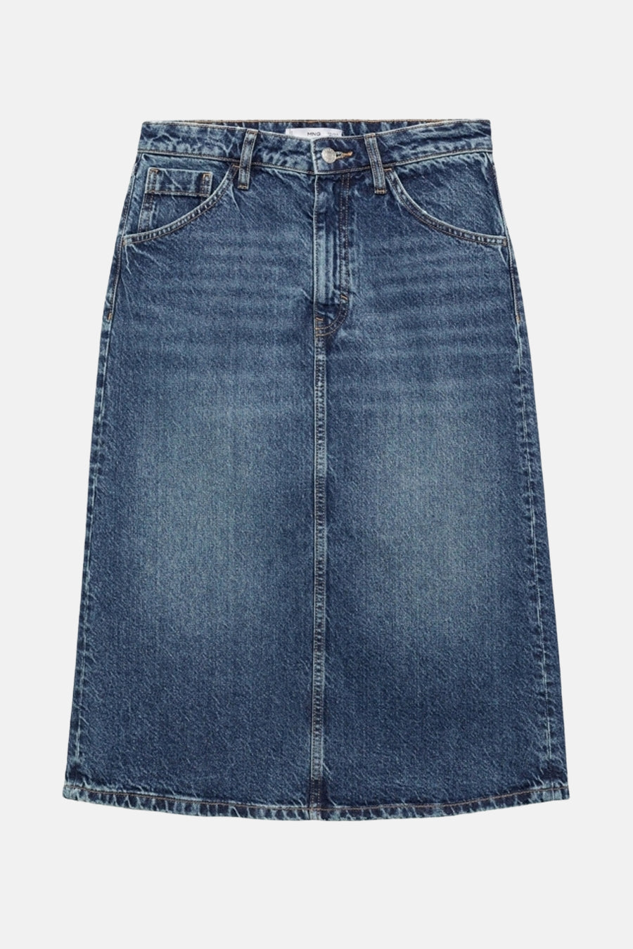 Jupe - mid blue denim - MANGO