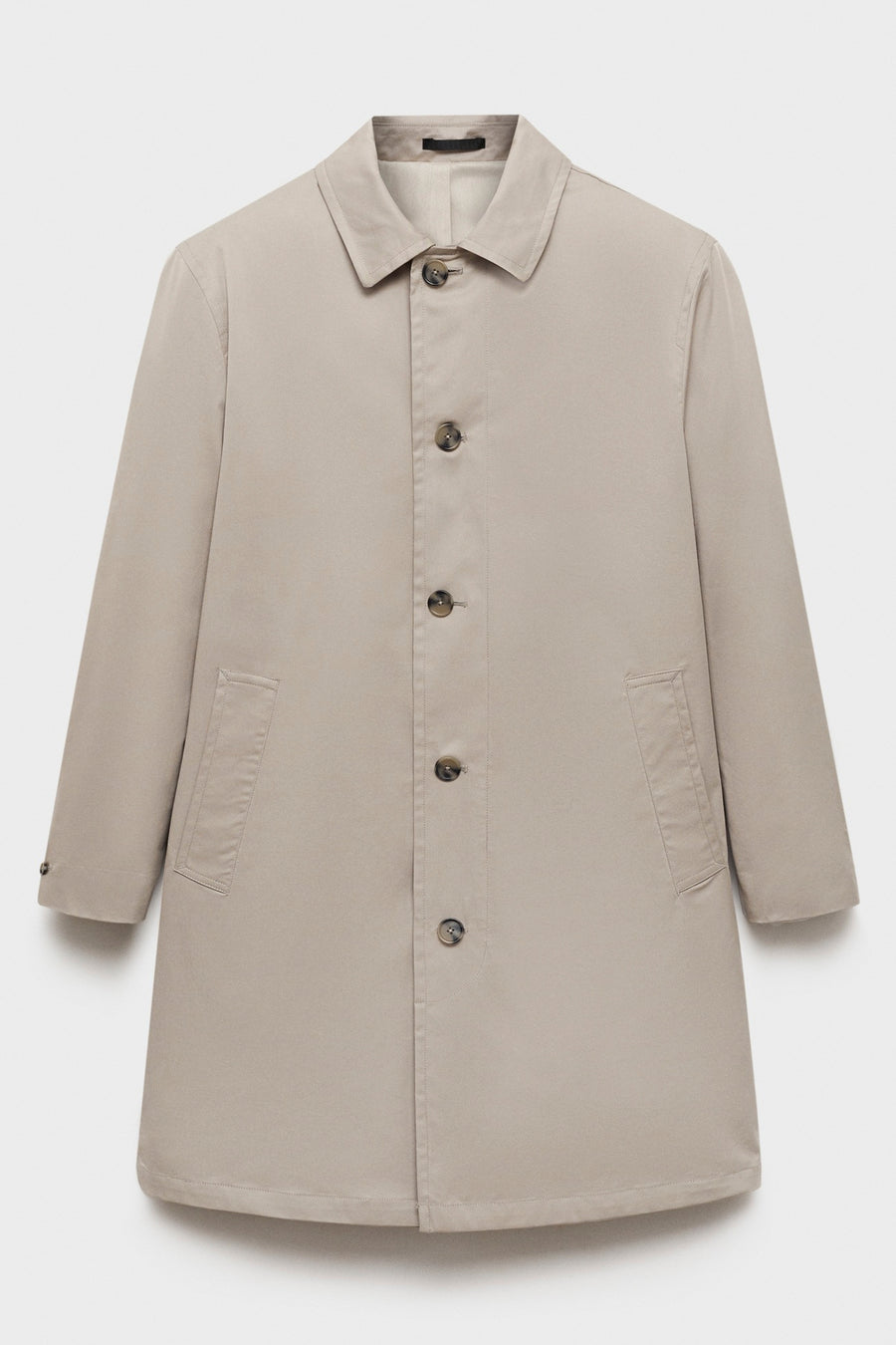 Lange jas - Grijs - MANGO