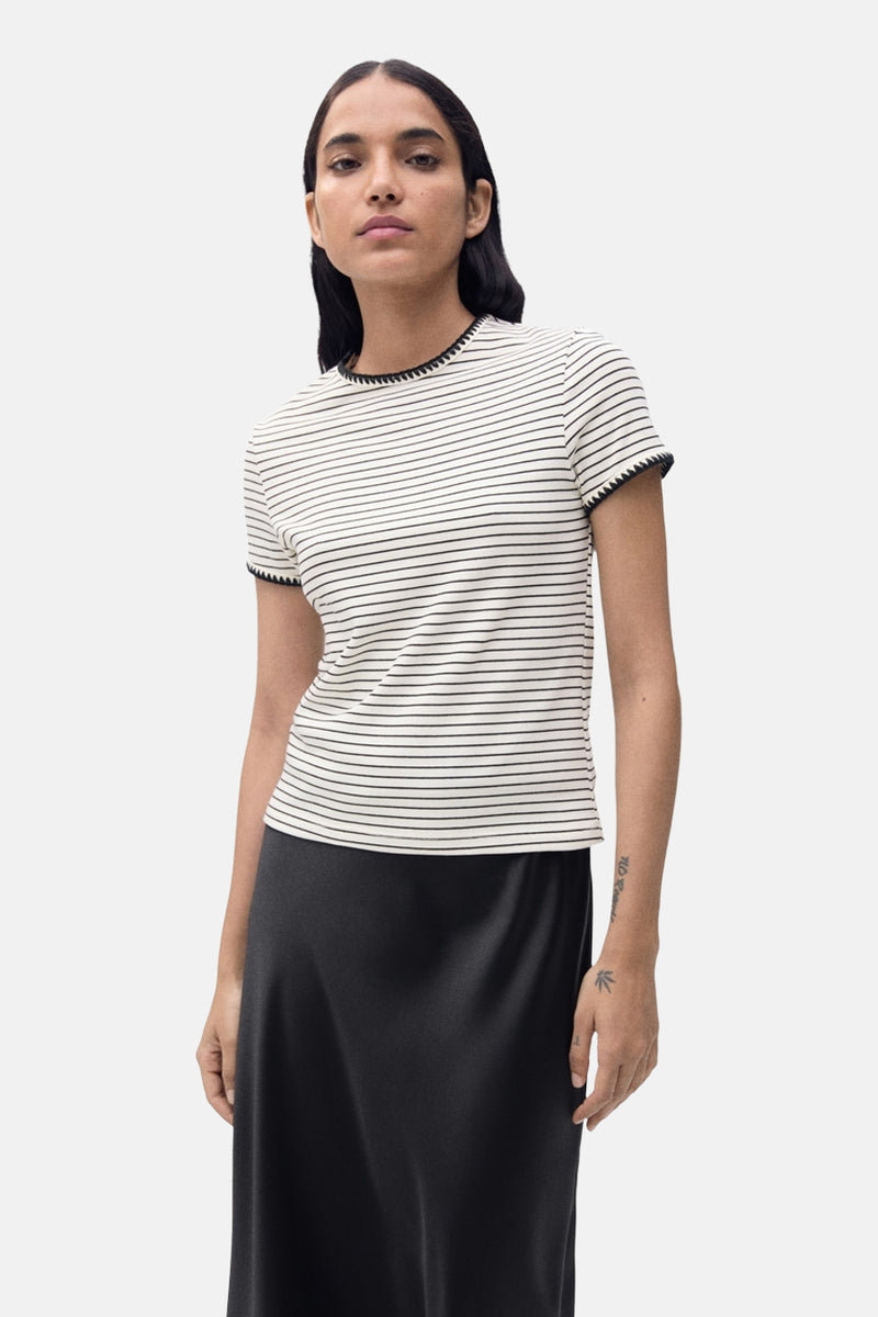 Top uni manche courte Multicolore - Mango