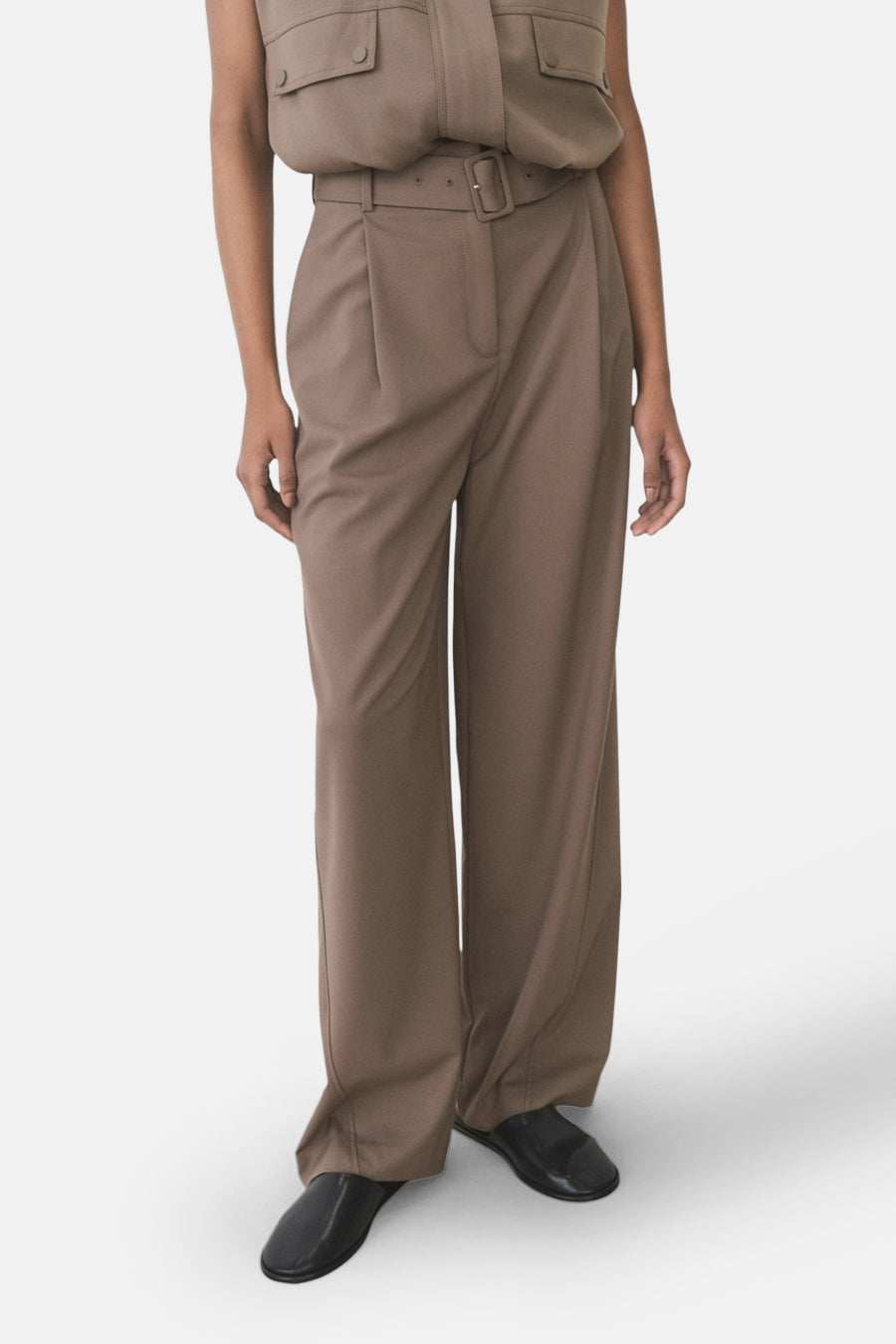 Broek - bruin - MANGO