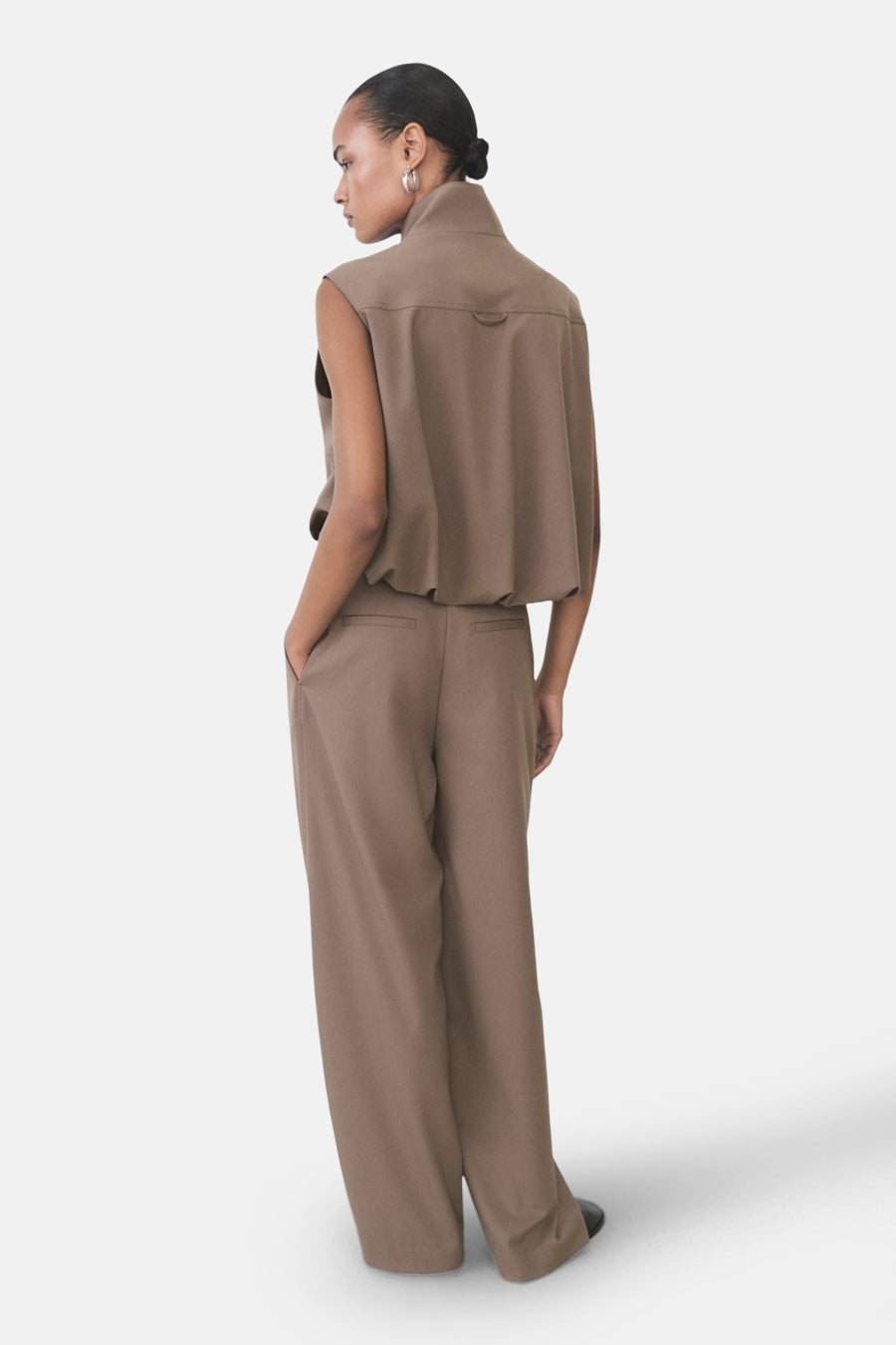 Broek - bruin - MANGO