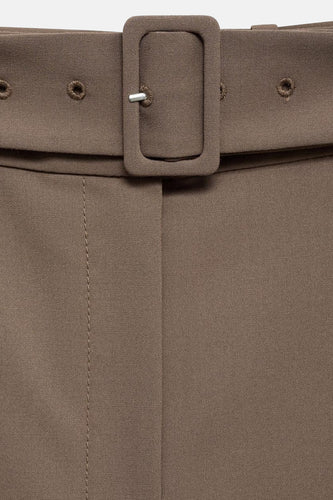 Broek - bruin - MANGO