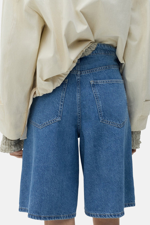 Bermuda Mid blue denim - Mango