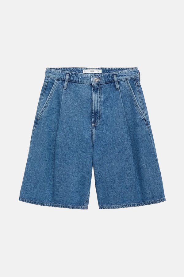Bermuda Mid blue denim - Mango
