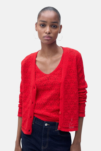 Gilet rood - MANGO