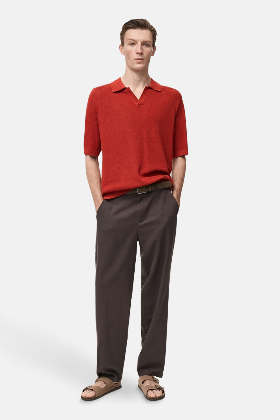 Polo met korte mouwen - rood - MANGO