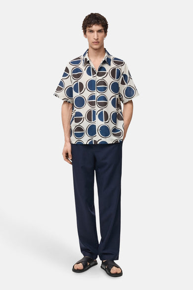 Hemd met korte mouwen - blauw