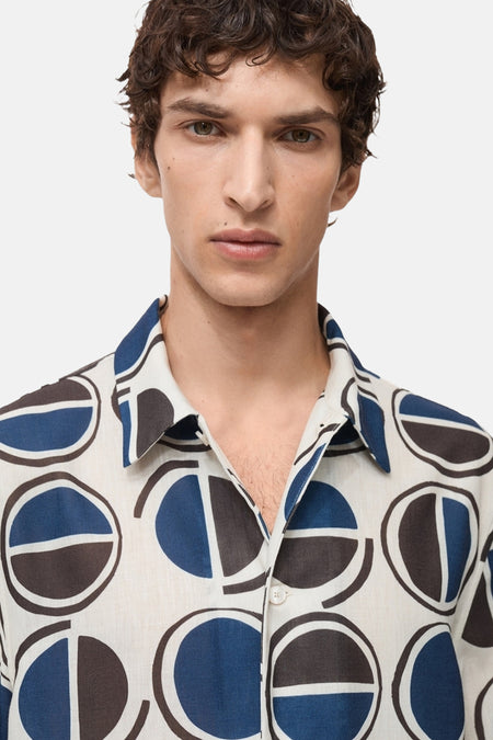 Hemd met korte mouwen - blauw