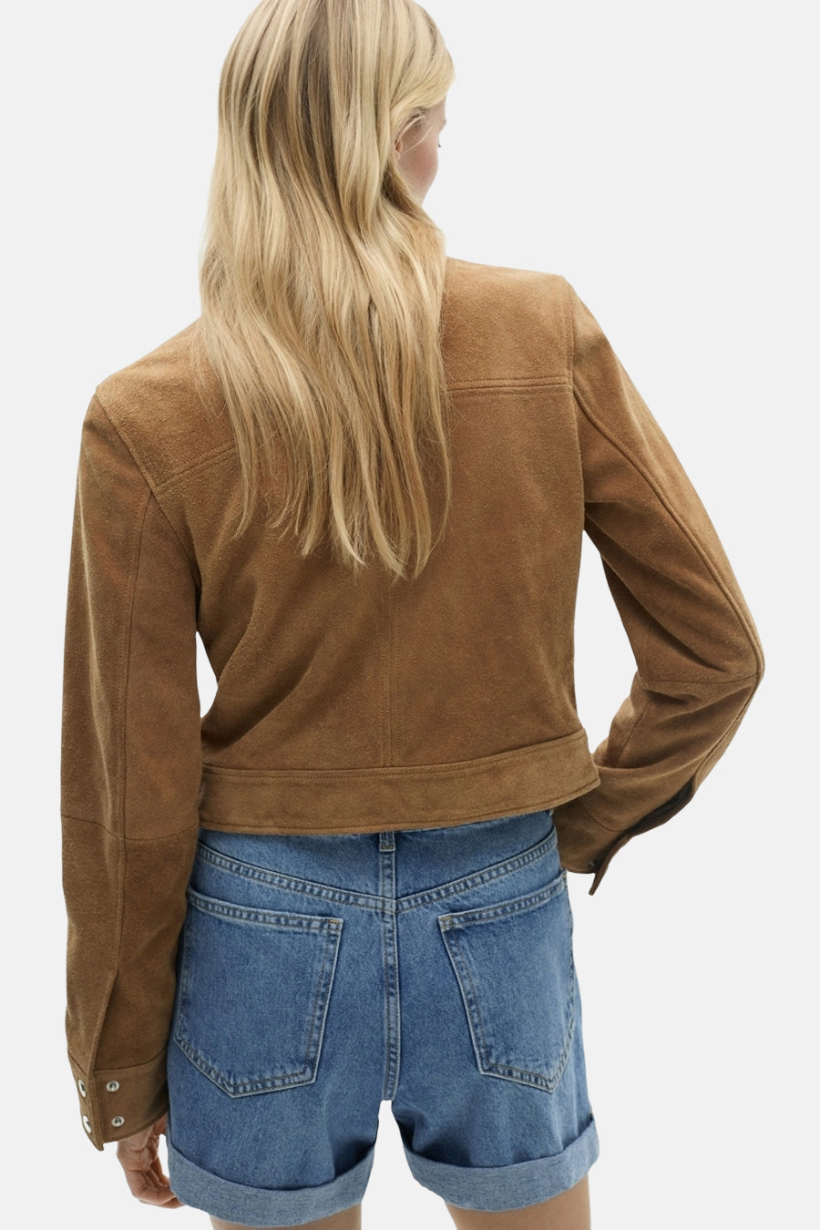 Short - mid blue denim - MANGO