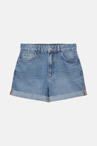 Short - mid blue denim - MANGO