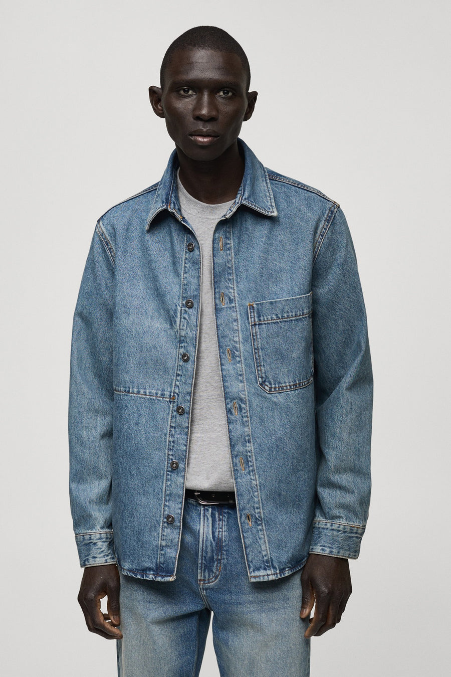 Chemise en jean - mid blue denim - MANGO