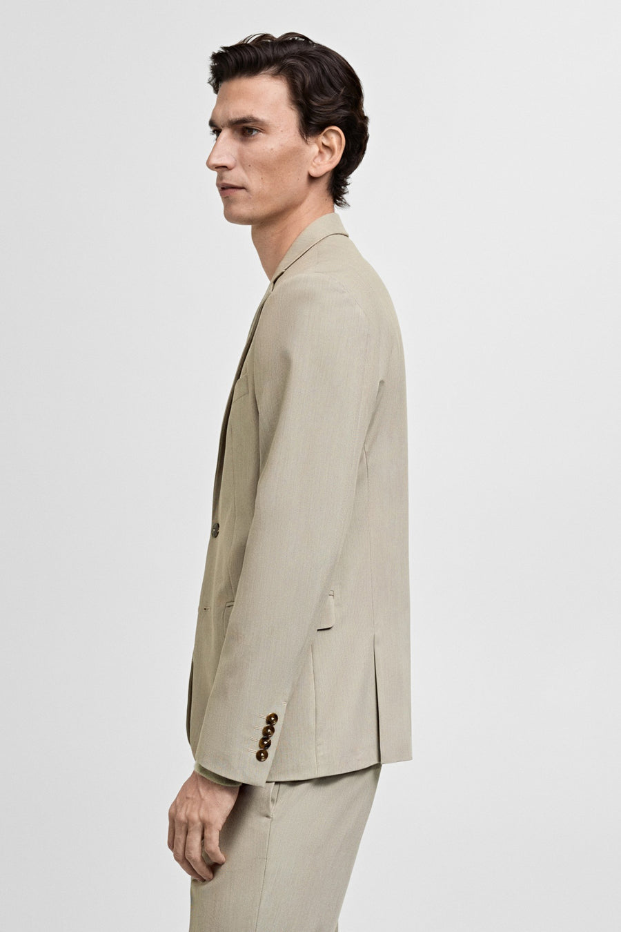 Blazer - Beige - MANGO