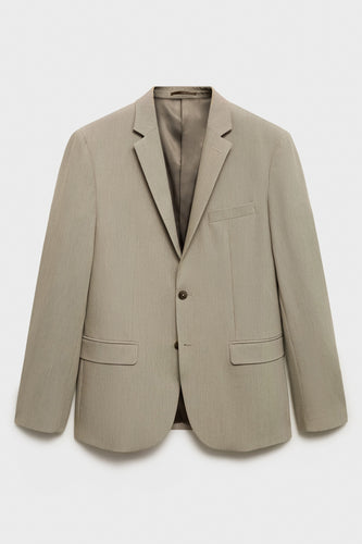 Blazer - Beige - MANGO
