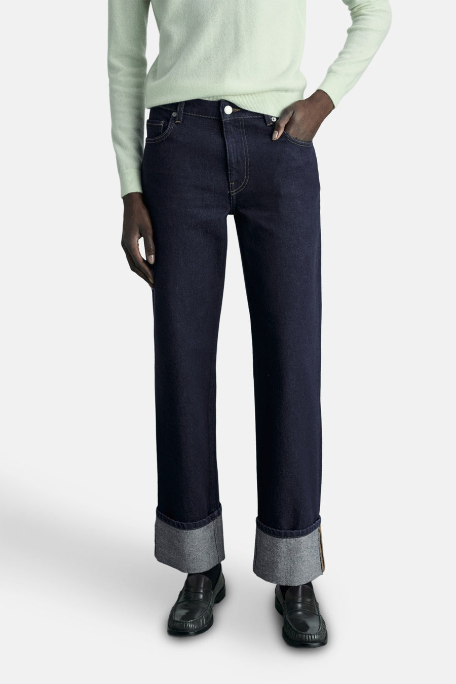 HANNE - dark blue denim - MANGO