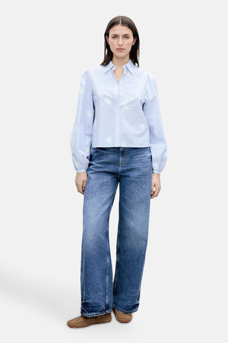 Chemise à manches longues - Bleu