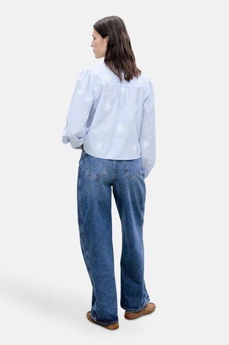 Chemise à manches longues - Bleu