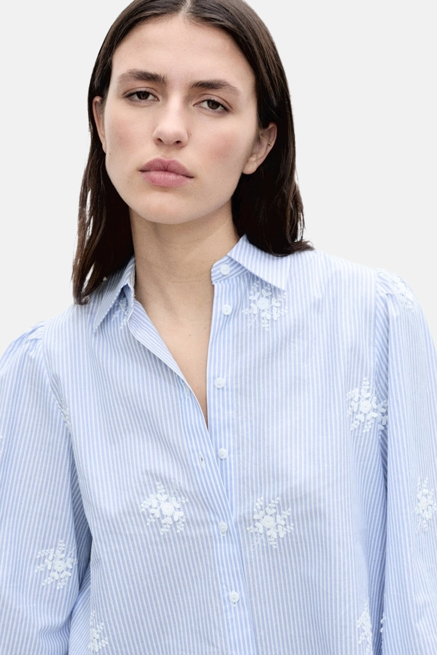 Chemise à manches longues - Bleu