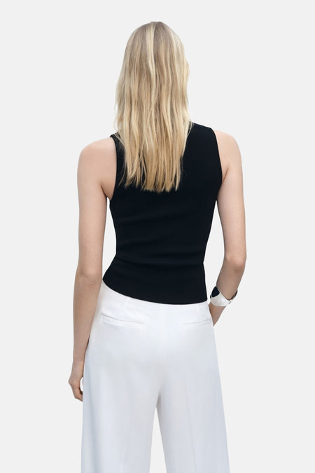 Top - zwart
