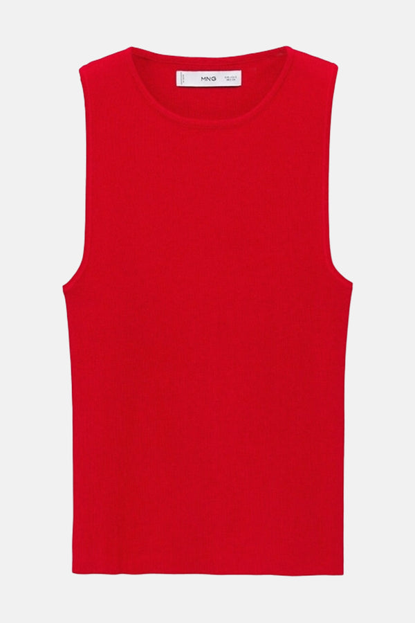 Top (zonder mouwen) Rood - Mango