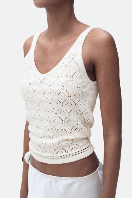 Tanktop Ecru - MANGO
