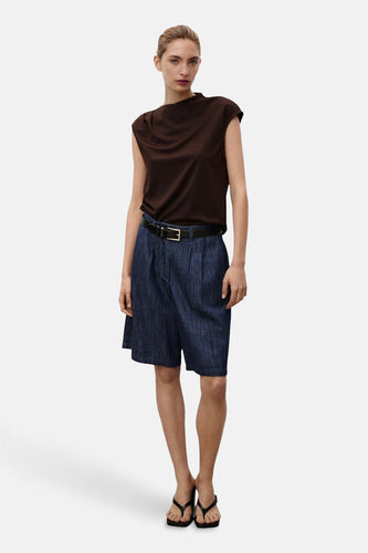 Bermuda - Dark blue denim - MANGO