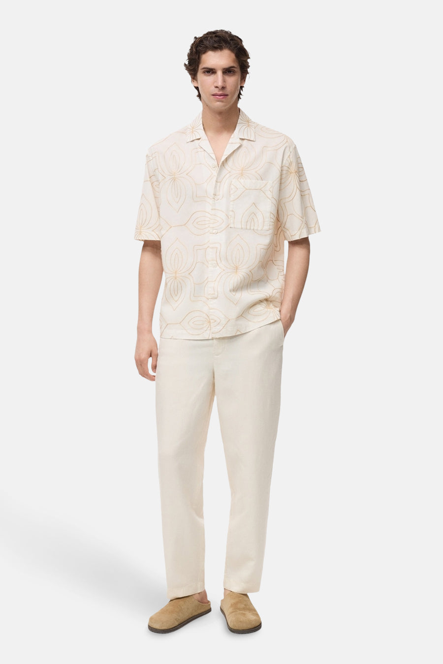 Chemise à manches courtes - blanc - MANGO