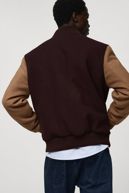Jas (kort) Bordeaux - Mango