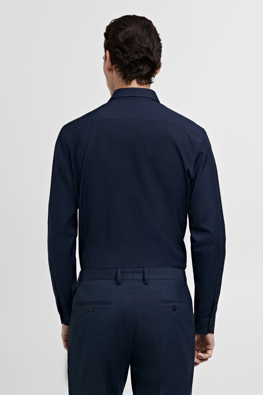 Hemd met lange mouwen - blauw - MANGO