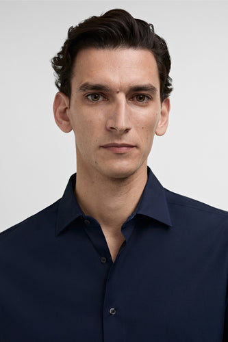 Hemd met lange mouwen - blauw - MANGO