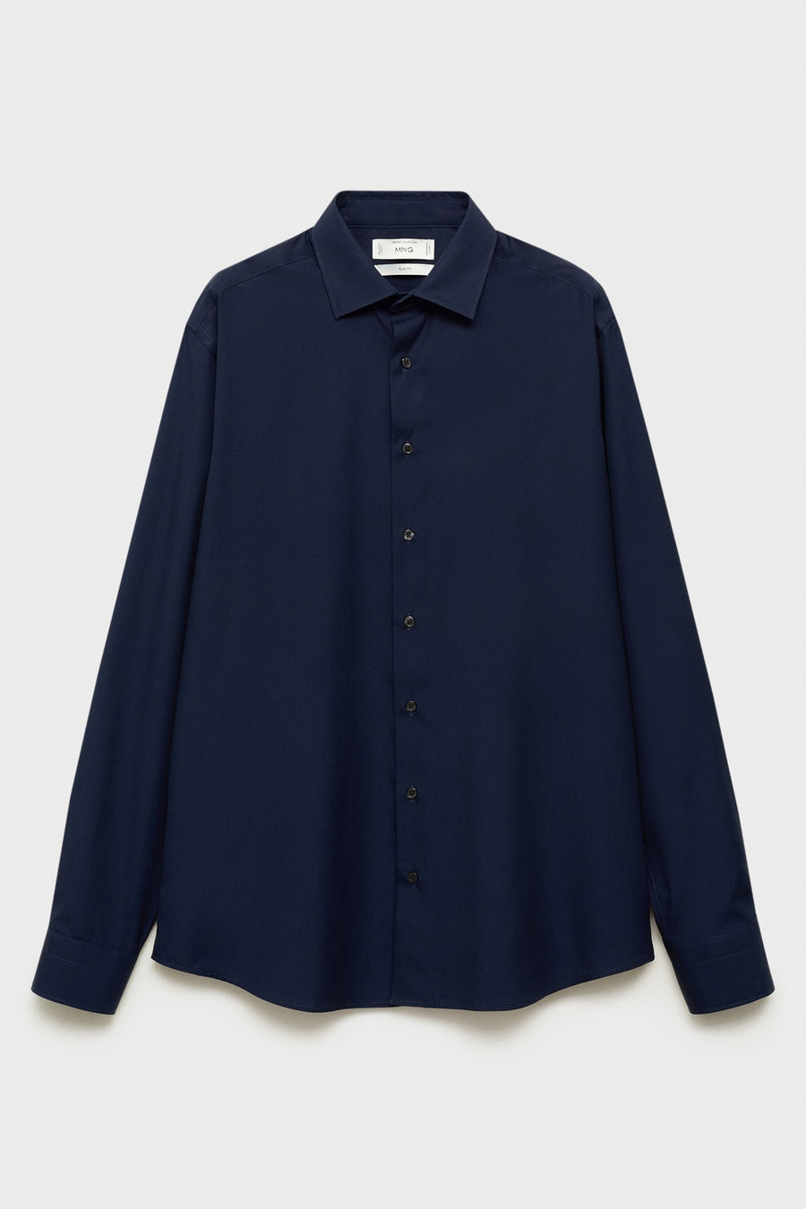 Hemd met lange mouwen - blauw - MANGO