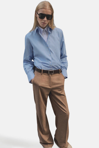 Hemd met lange mouwen - blauw - MANGO - 5