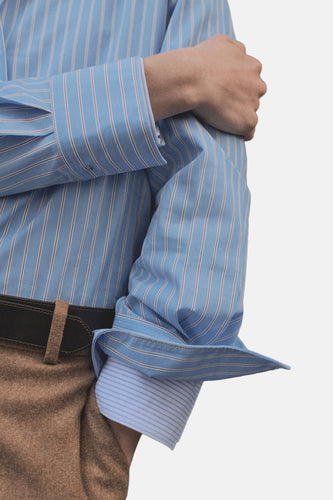 Hemd met lange mouwen - blauw - MANGO - 5