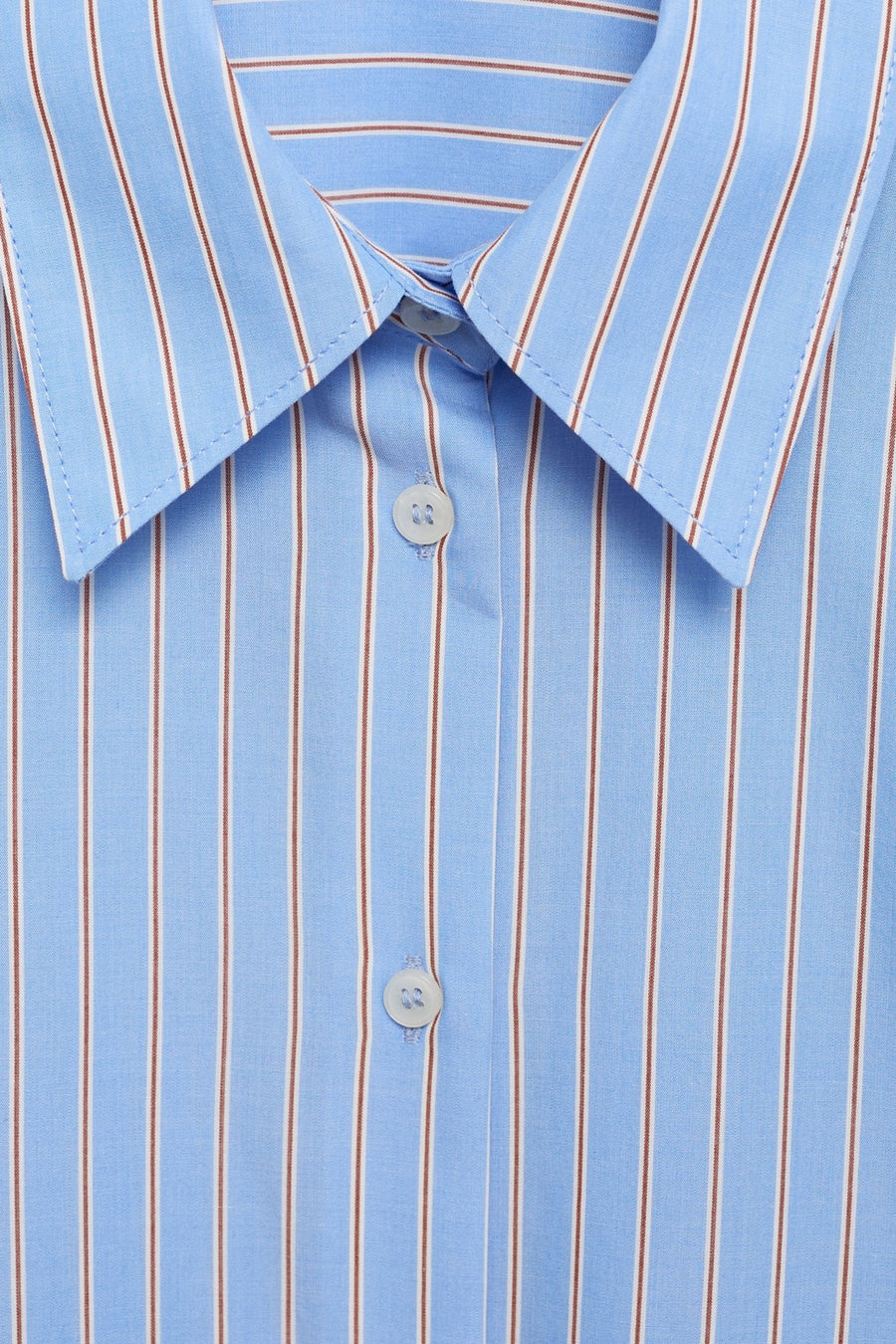 Hemd met lange mouwen - blauw - MANGO - 4