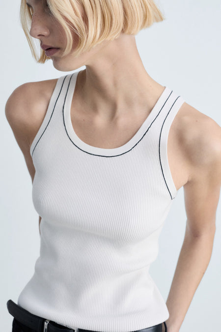 Tanktop Wit - Mango