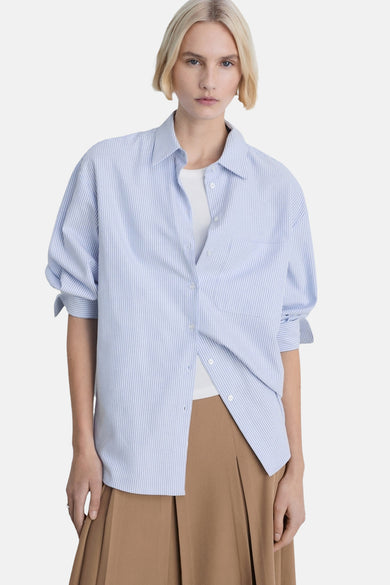 Hemd (lange mouwen) Blauw - Mango