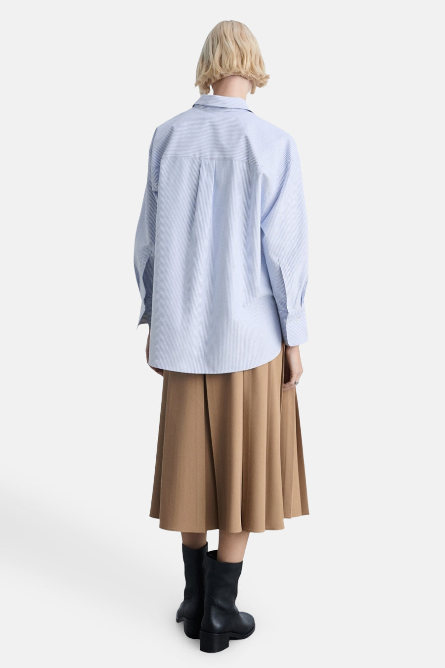 Hemd met lange mouwen - blauw - MANGO - 3