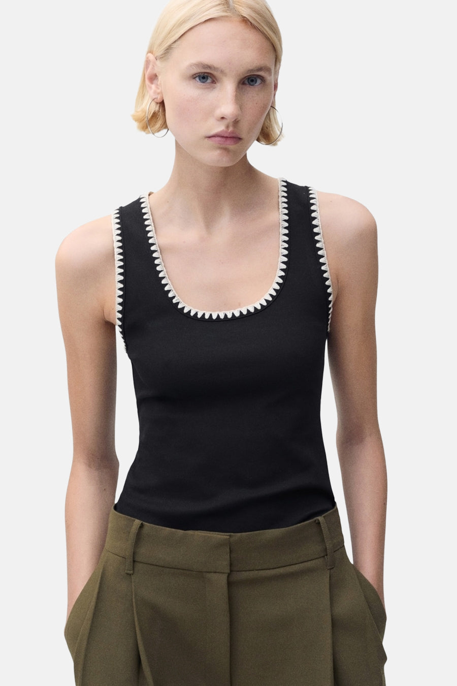 Tanktop Zwart - Mango