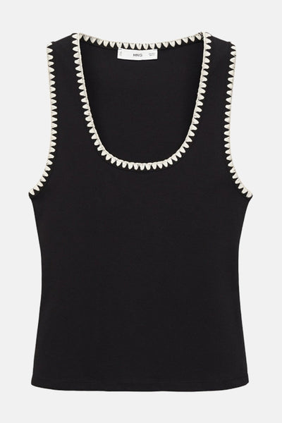Tanktop Zwart - Mango