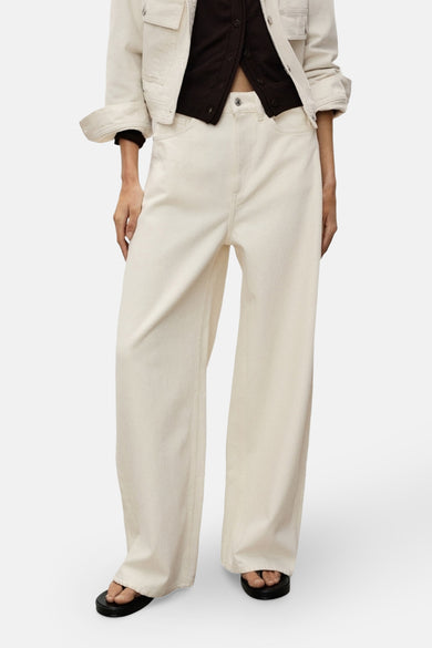Jeans straight White denim - Mango