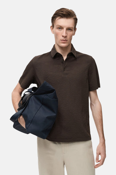 Polo à manches courtes - brun