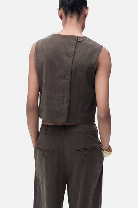Blouse - bruin