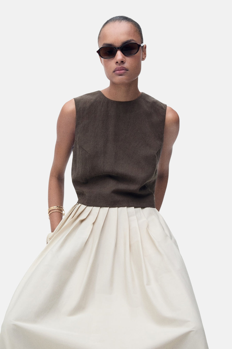 Blouse - bruin - MANGO - 5