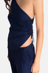 Blouse - Dark blue denim