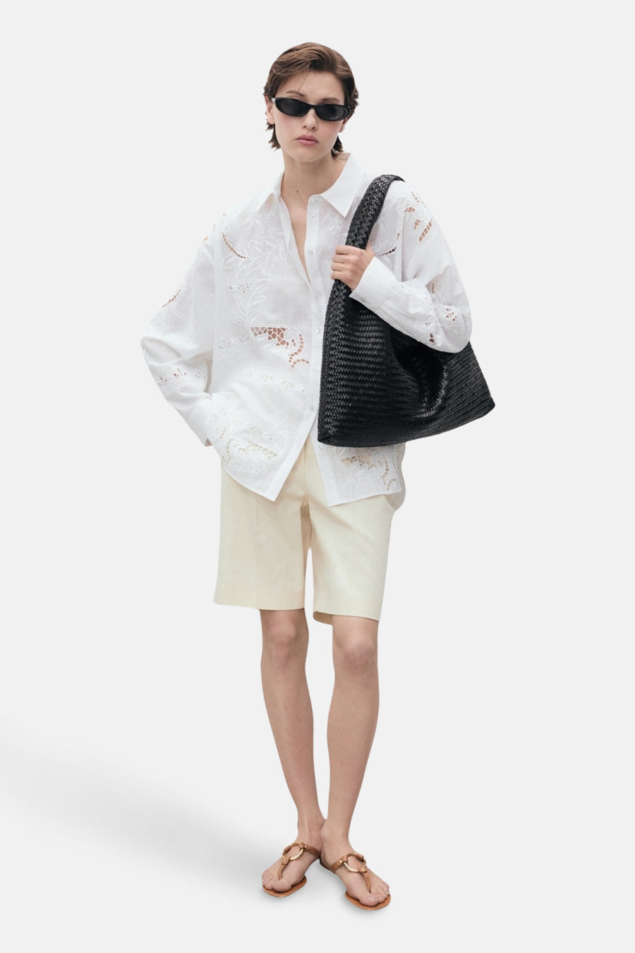 Hemd met lange mouwen - wit - MANGO