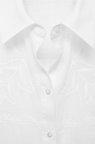 Hemd met lange mouwen - wit - MANGO