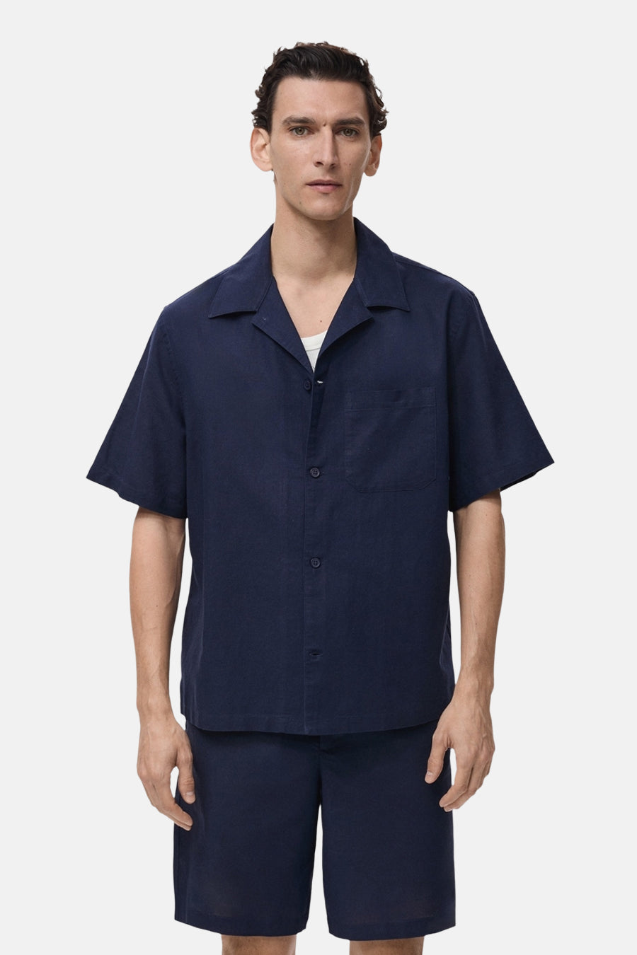 Hemd met korte mouwen - blauw