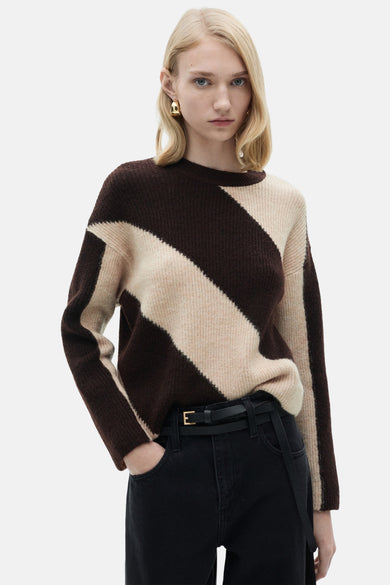 Pull col O Brun - Mango