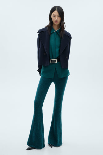 Chemise à manches longues - Turquoise